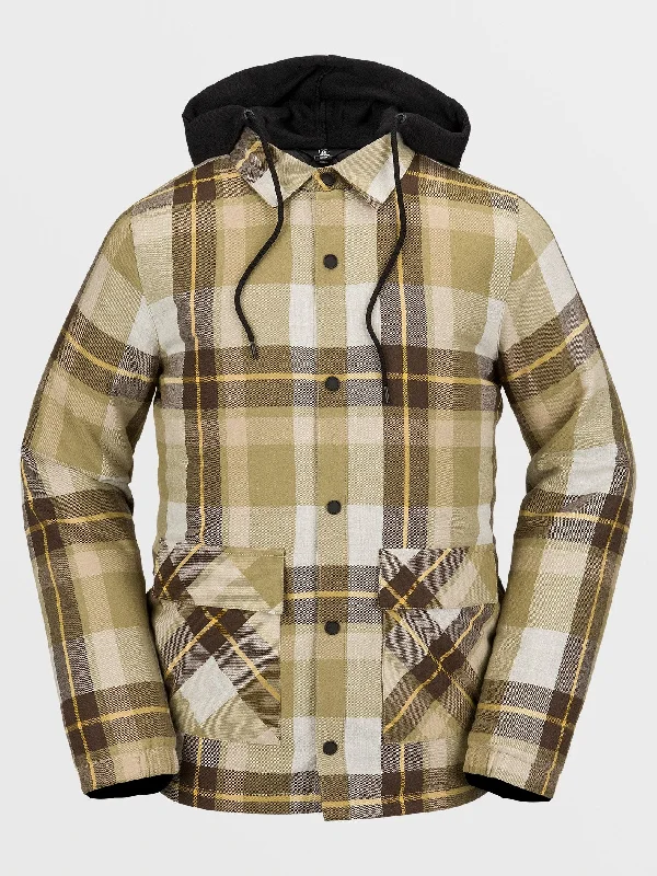 Men's Coats for Cold WeatherMens Insulated Riding Flannel - Khakiest