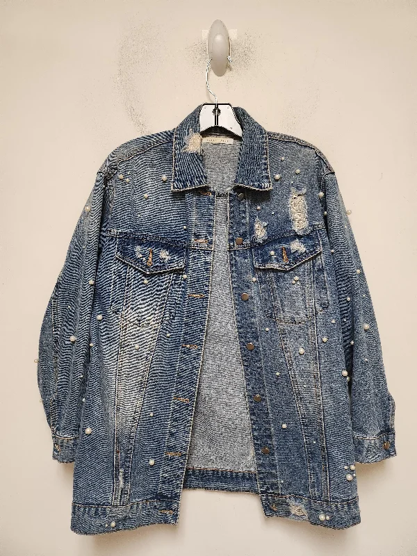 Men's Coats for TravelJacket Denim By Honey Punch In Blue Denim, Size: Xs