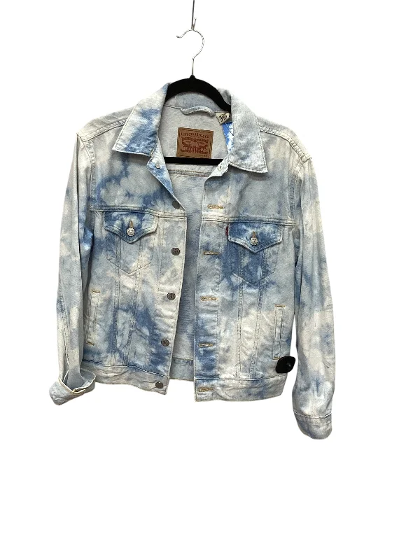 Elegant Men's Wool CoatsJacket Denim By Levis In Blue Denim, Size: Xs