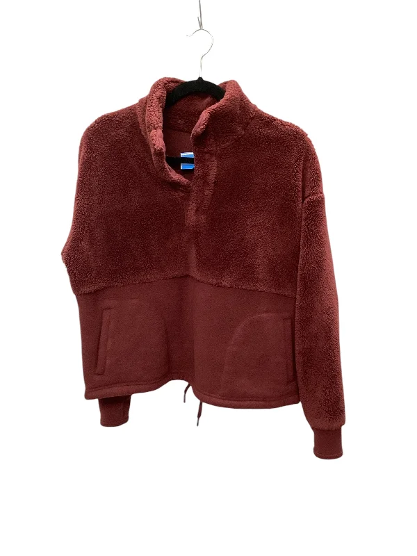 Men's Coats with Snap ButtonsJacket Faux Fur & Sherpa By All In Motion In Red, Size: M Men's Coats with Snap ButtonsJacket Faux Fur & Sherpa By All In Motion In Red, Size: M