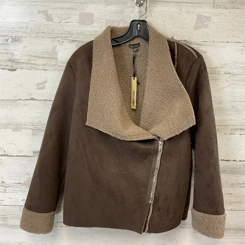 Men's Coats for Skinny MenJacket Faux Fur & Sherpa By Coco And Carmen In Brown, Size: S Men's Coats for Skinny MenJacket Faux Fur & Sherpa By Coco And Carmen In Brown, Size: S