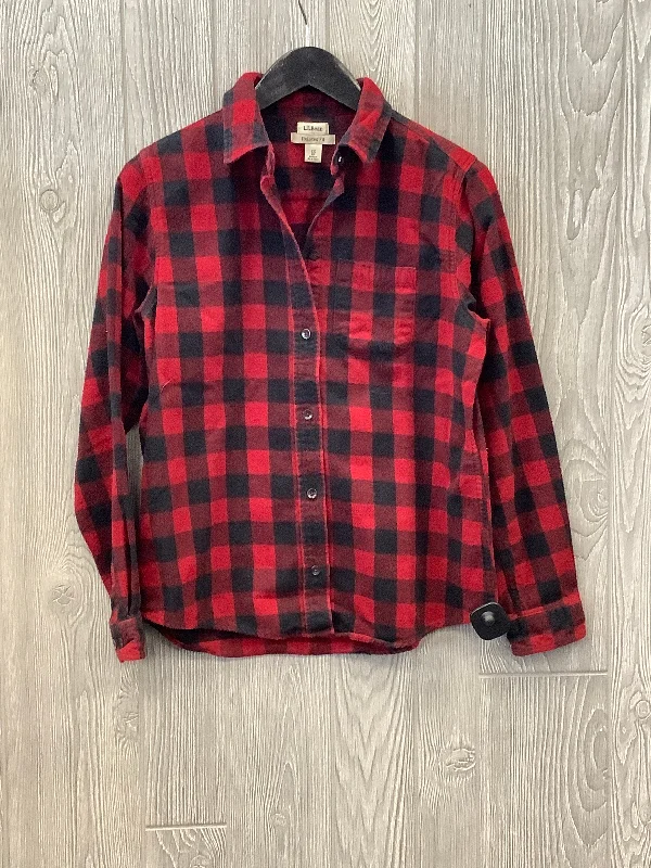 Warm Men's Down JacketsJacket Faux Fur & Sherpa By L.l. Bean In Plaid Pattern, Size: Xs