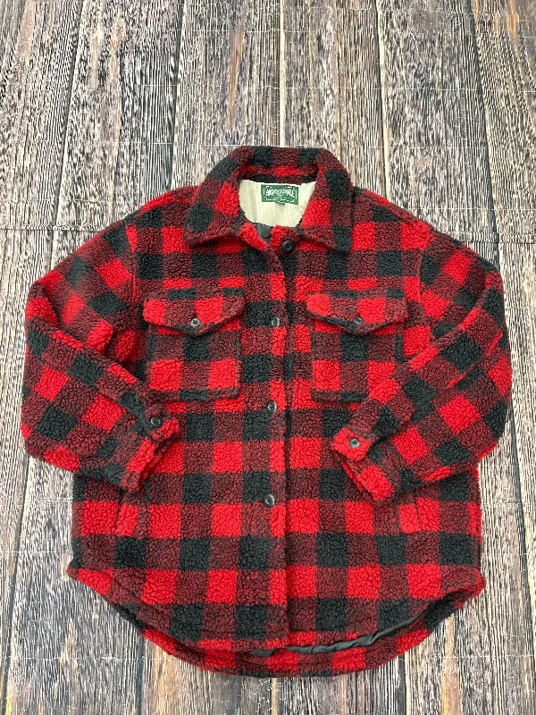 Men's Coats for Snowy WeatherJacket Fleece By American Eagle In Red, Size: L