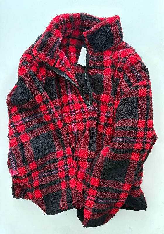 Men's Coats for AutumnJacket Fleece By Chaps In Plaid Pattern, Size: L