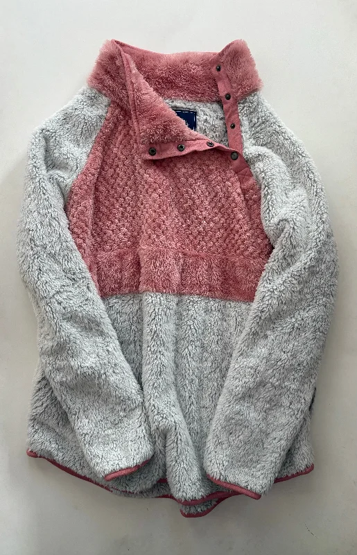 Men's Coats with Reflective StripesJacket Fleece By Simply Southern In Pink, Size: L