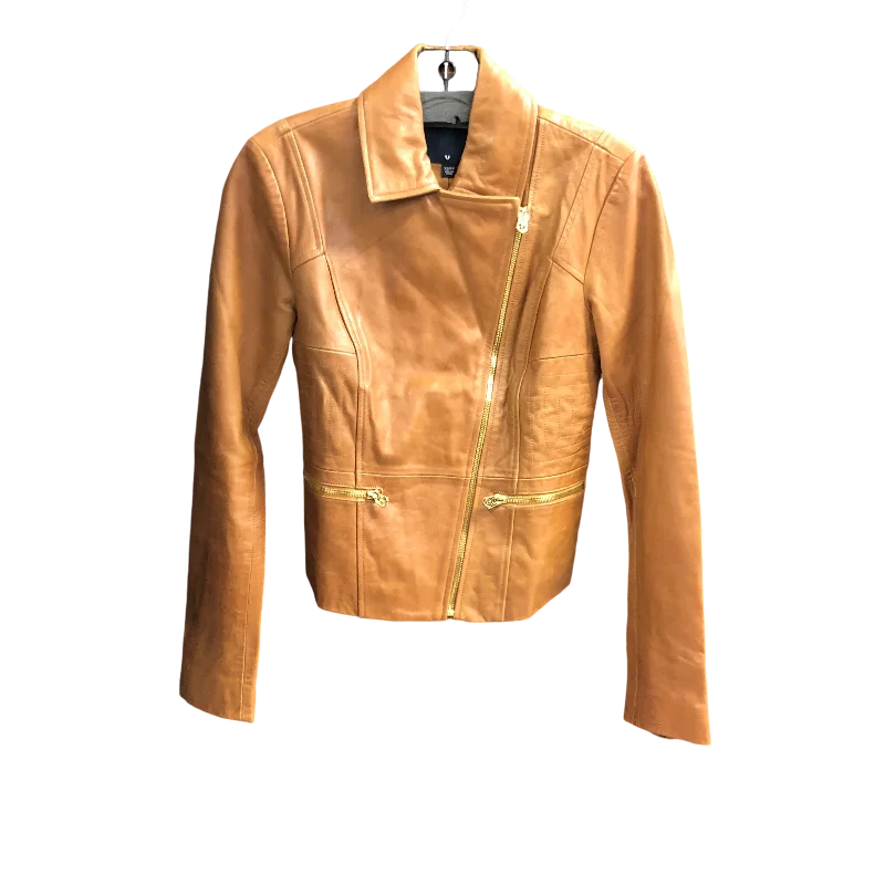Fashionable Men's Denim JacketsJacket Leather By True Religion In Brown, Size: Xs