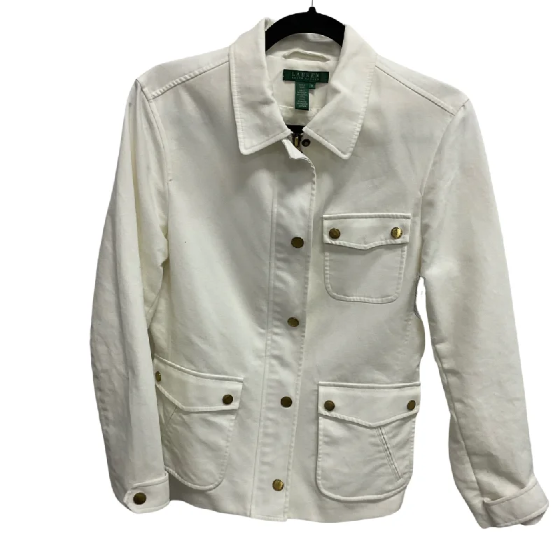 Men's Coats for BikingJacket Moto By Lauren By Ralph Lauren In White, Size: M