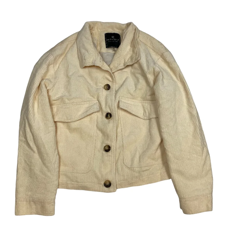 Men's Coats with Magnetic ClosuresJacket Other By Bagatelle In Cream, Size: M
