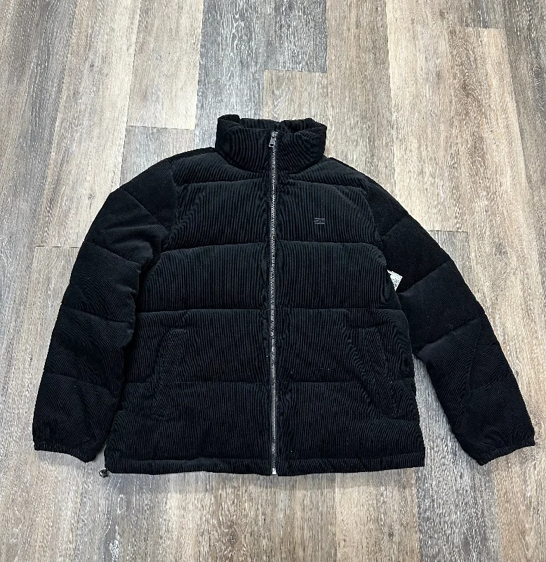 Men's Coats with Belted WaistsJacket Puffer & Quilted By Levis In Black, Size: L
