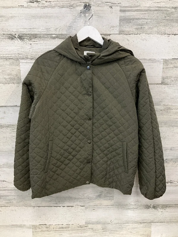 Men's Coats for Short MenJacket Puffer & Quilted By Oddi In Green, Size: M