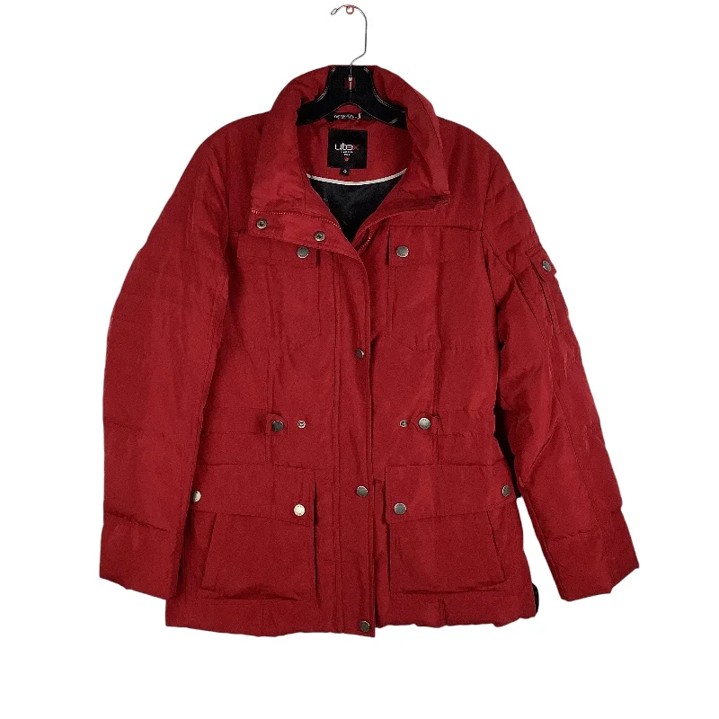 Men's Coats for Short MenJacket Puffer & Quilted By Utex In Red, Size: M
