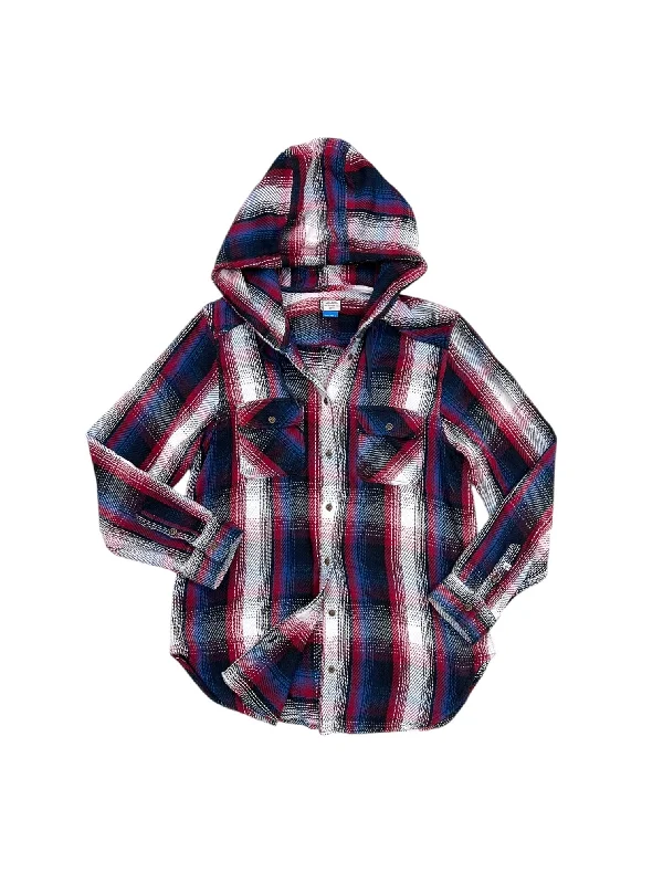 Men's Coats with Stretch FabricJacket Shirt By Kavu In Plaid Pattern, Size: L