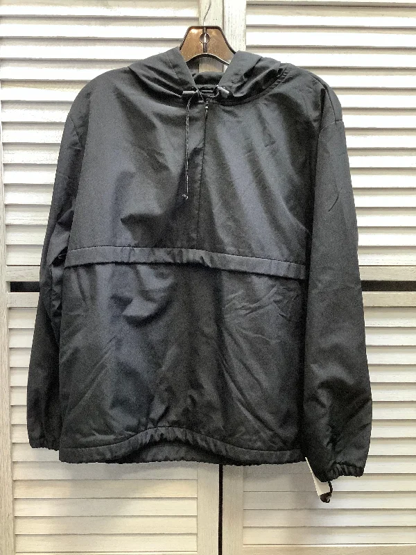 Men's Coats with Breathable FabricJacket Windbreaker By Ann Taylor In Black, Size: S Men's Coats with Breathable FabricJacket Windbreaker By Ann Taylor In Black, Size: S