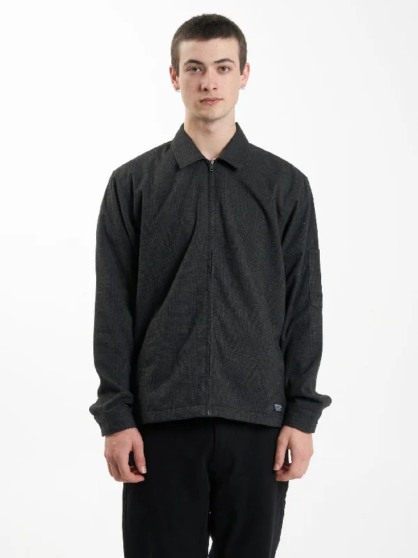 Men's Coats with Inner PocketsJacob Plaid Jacket - Black