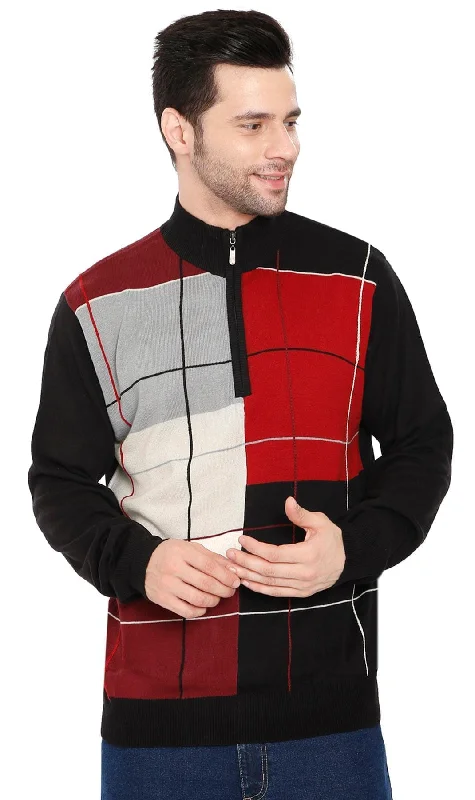 Men's Coats for SnowboardingMens Color Block 1/4 Zip Sweater