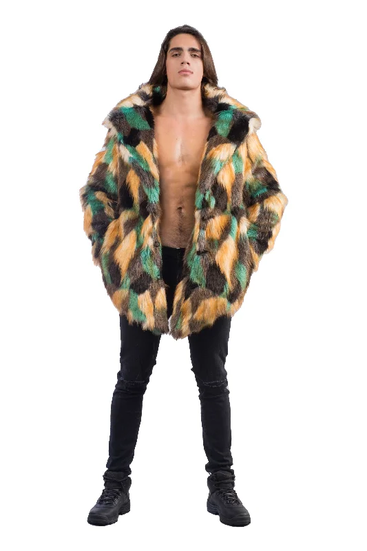 Men's Coats with Removable LiningsMen's Duke Coat in "Acid Poly Green"