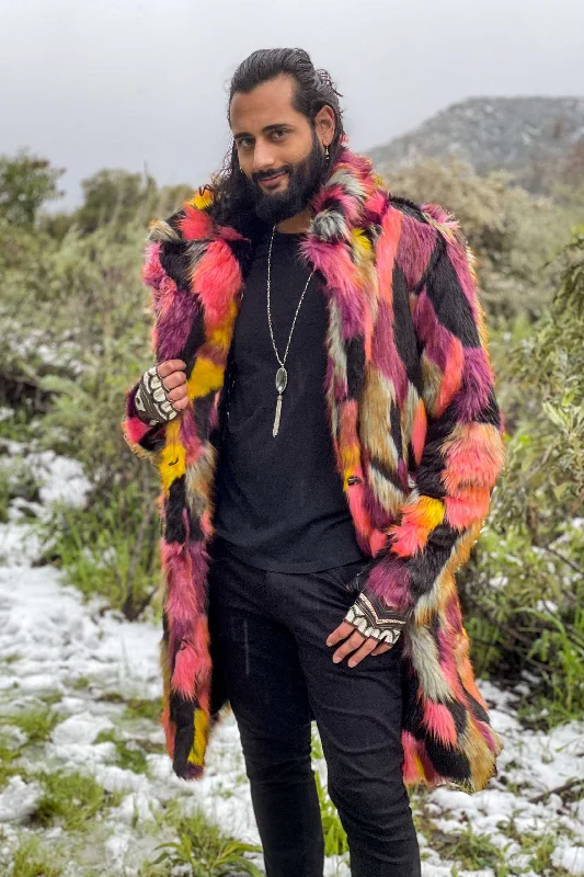 Comfortable Men's ParkasMen's Dutch Coat in "Dark Acid"