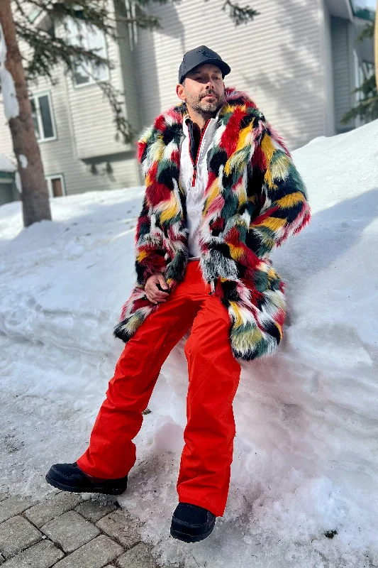 Men's Coats with Contrast StitchingMen's Dutch Coat in "Jammin Jamaica"