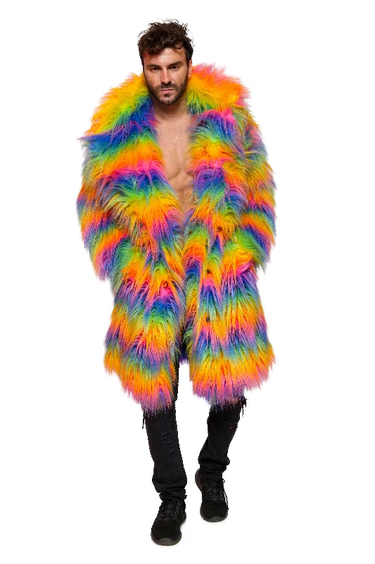 Men's Coats with HoodsMen's Dutch Coat in "Rainbow"