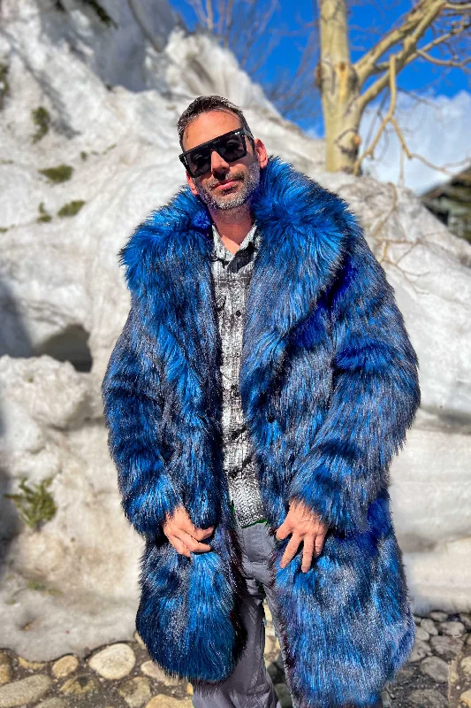 Men's Coats for LayeringMen's Dutch Snap off Hood Coat  in "Blue Wolf"