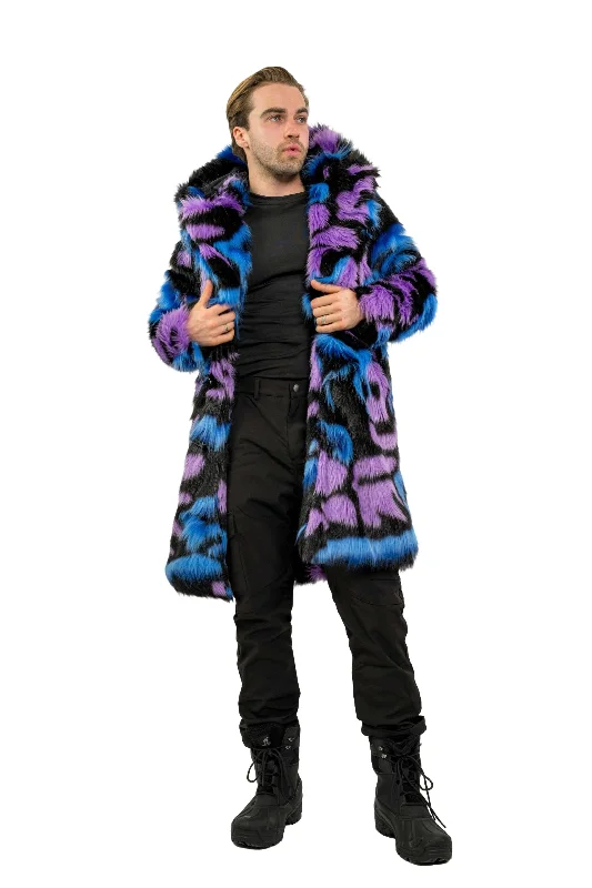 Men's Coats with Stretch FabricMen's Dutch Snap off Hood Coat  in "Twilight Bloom"