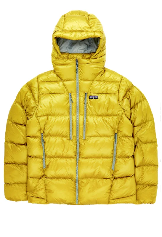 Men's Coats with Flannel LiningPatagonia Men's Fitz Roy Down Hoody - Shrub Green