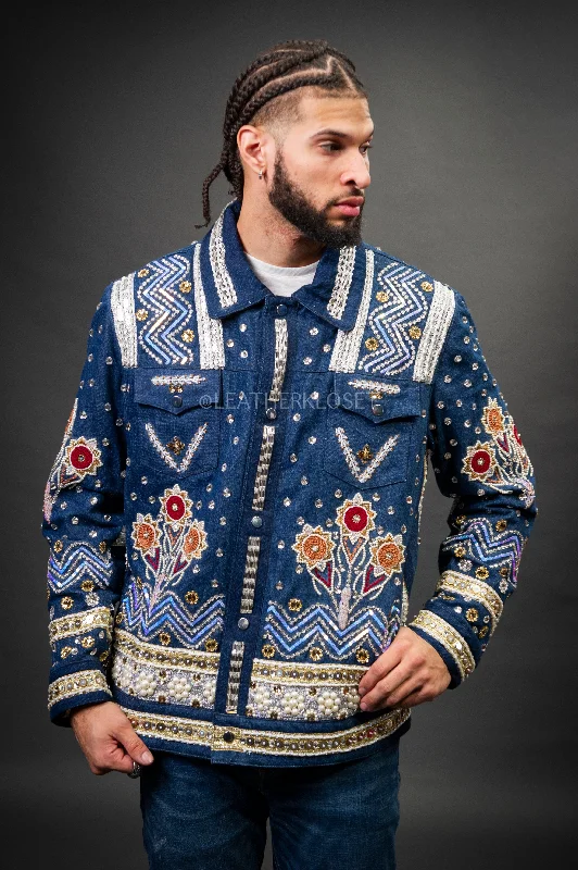 Men's Coats for Every OccasionMen's Hand-Made Denim Jacket [Dark Blue]