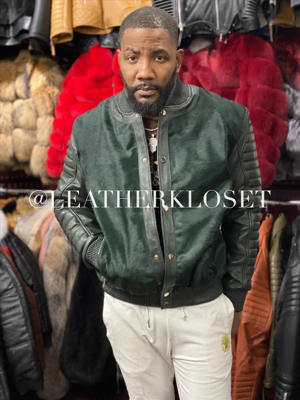 Warm Men's Down JacketsMen's Meek Bomber Jacket [Money Green]