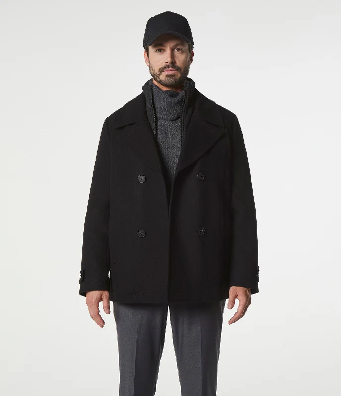 Men's Coats for Skinny MenDanton Wool Peacoat