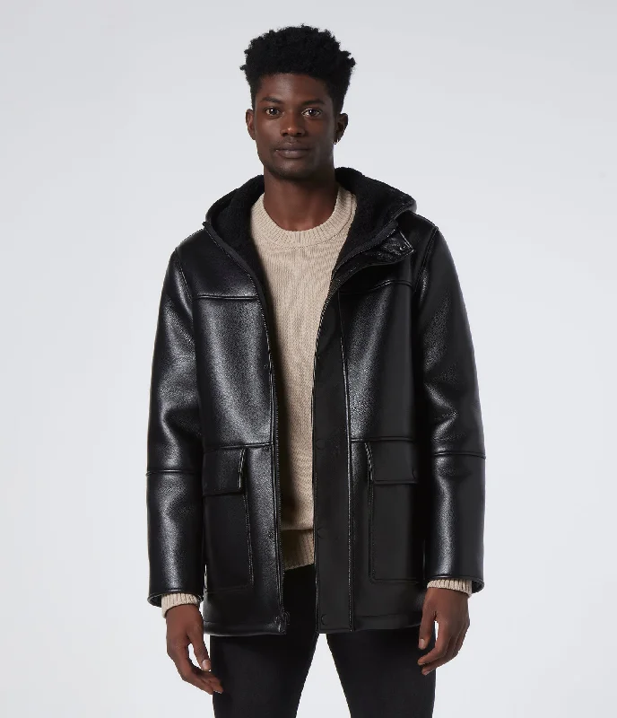 Men's Coats with Adjustable HemsDonohue Faux Shearling Parka