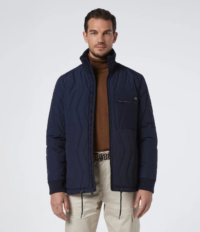 Men's Coats with Embroidered DetailsFloyd Zigzag Bomber