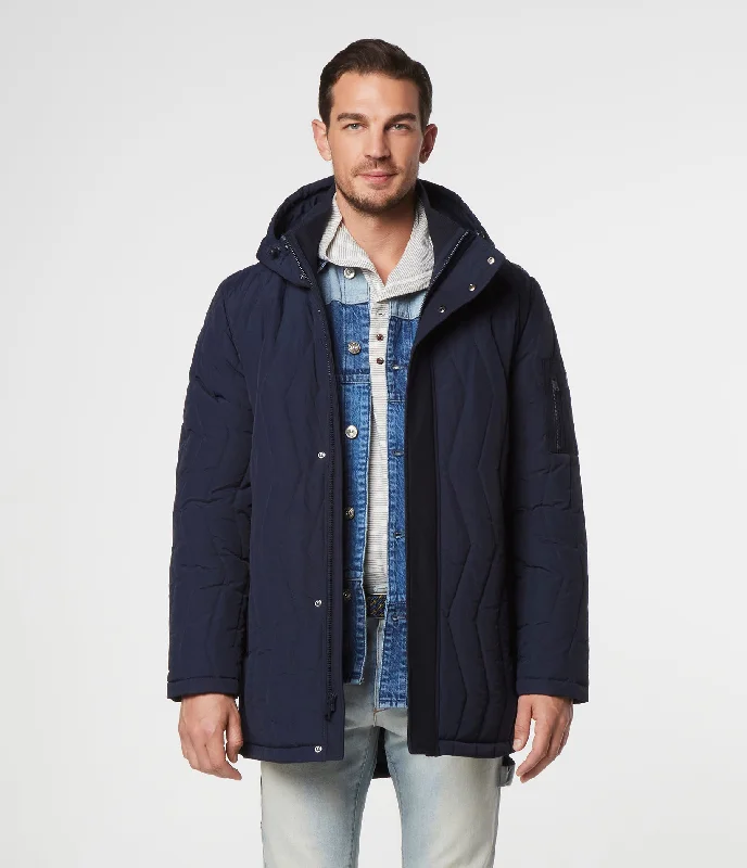 Men's Coats with Reflective StripesFoley Zigzag Parka