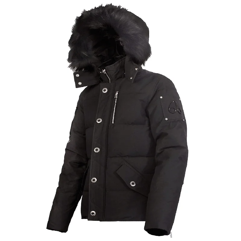 Versatile Men's Pea CoatsMoose Knuckles 3Q JACKET - Black - Mens