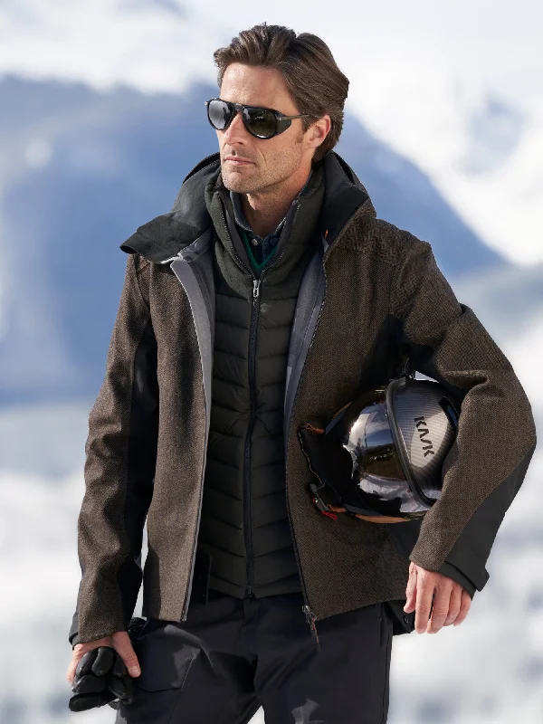 Luxurious Men's Cashmere CoatsPowder Tec Wool Shell Ski Jacket