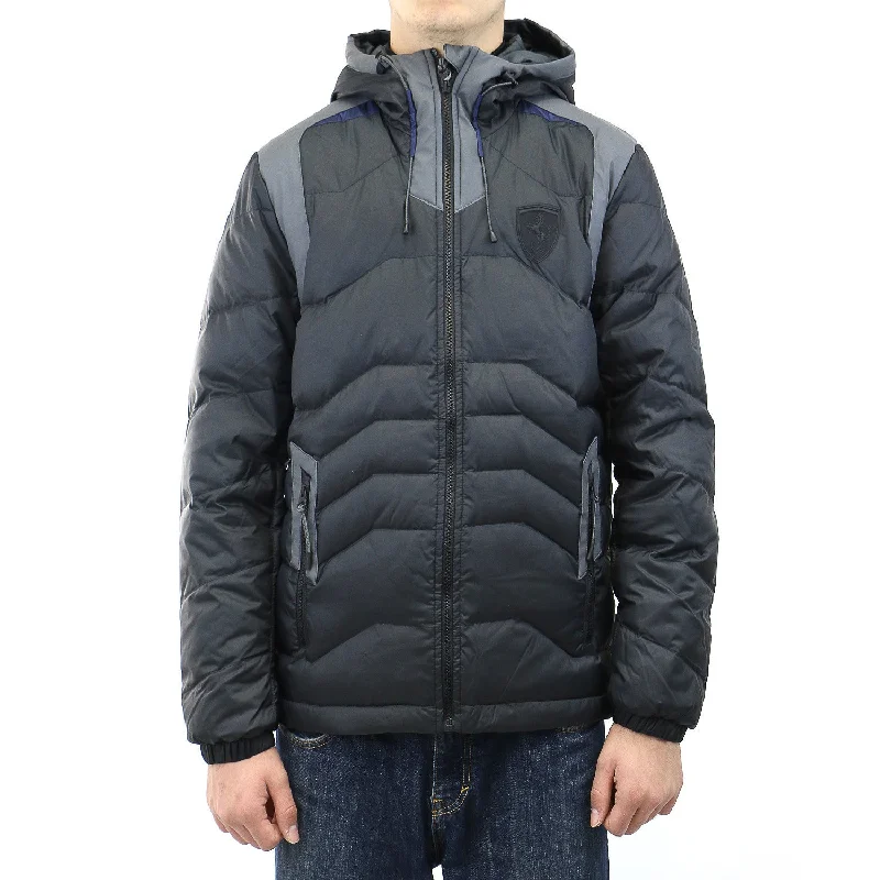 Men's Coats with Modern CutsPuma Ferrari Down Jacket - Black - Mens