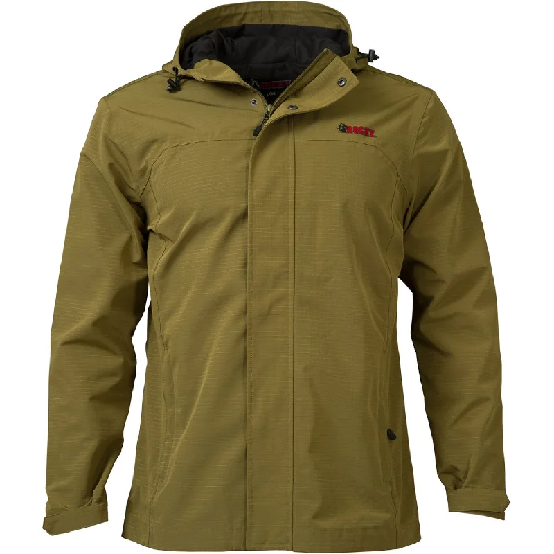 Men's Coats for SpringRocky Mens Worksmart Chore Dark Olive 100% Cotton Coat