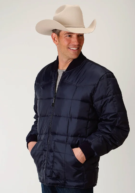 Men's Coats for Outdoor ActivitiesRoper Insulated Mens Navy Blue Polyester Rangegear Jacket Men's Coats for Outdoor ActivitiesRoper Insulated Mens Navy Blue Polyester Rangegear Jacket