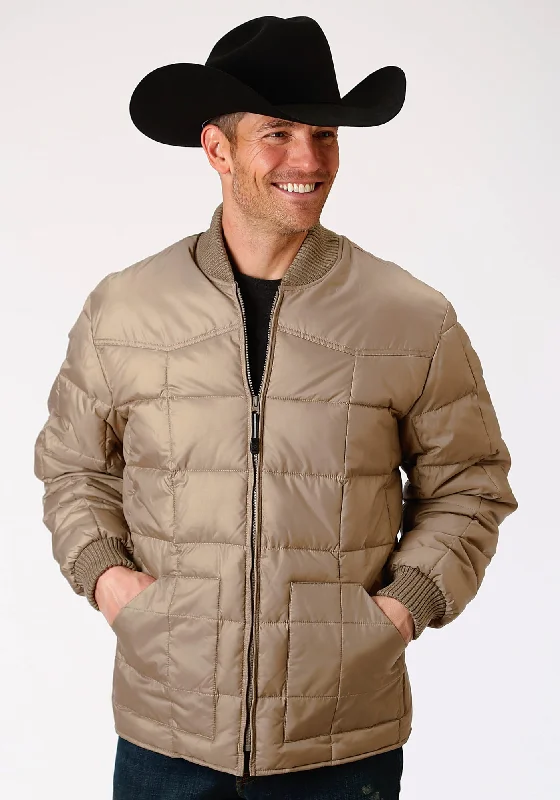 Essential Men's Puffer JacketsRoper Rangegear Mens Khaki Polyester Insulated Jacket