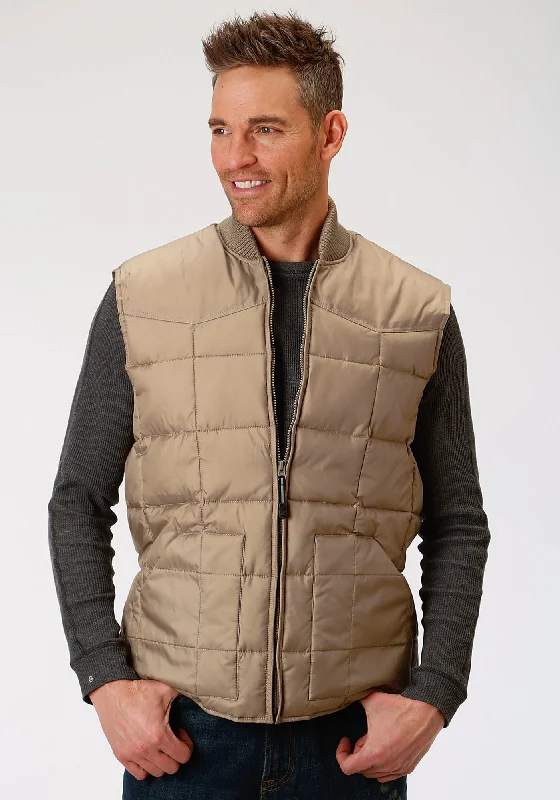 Men's Coats for All SeasonsRoper Rangegear Mens Khaki Polyester Insulated Jacket