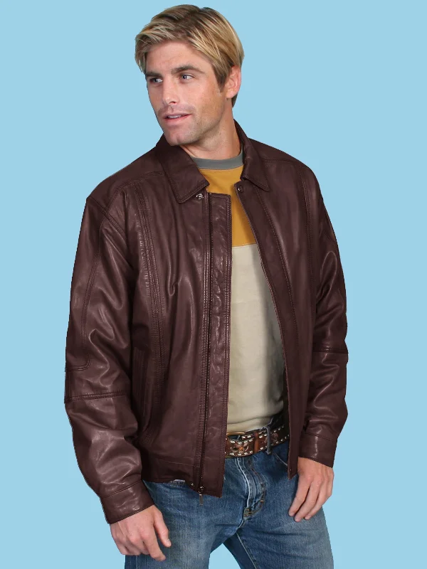 Classic Men's Trench CoatsScully Leather Mens Premium Lambskin Zip Front Jacket Chocolate Classic Men's Trench CoatsScully Leather Mens Premium Lambskin Zip Front Jacket Chocolate