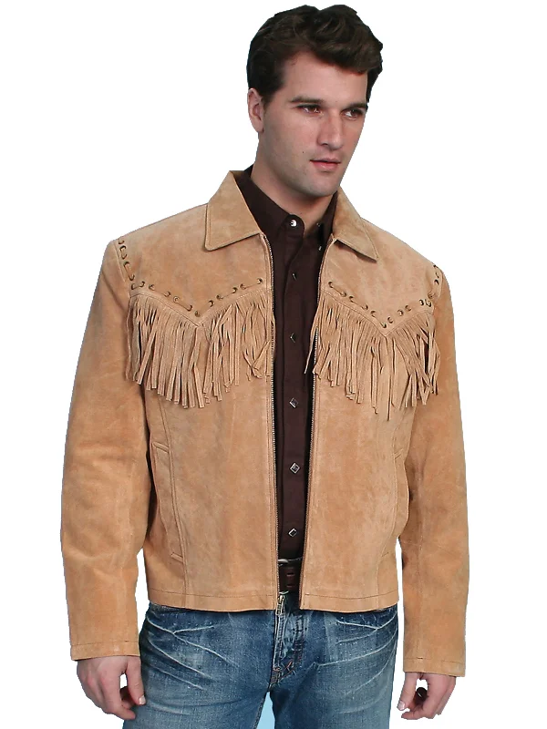 Winter-Ready Men's CoatsScully Leather Mens Western Boar Suede Fringe Jacket Bourbon Winter-Ready Men's CoatsScully Leather Mens Western Boar Suede Fringe Jacket Bourbon