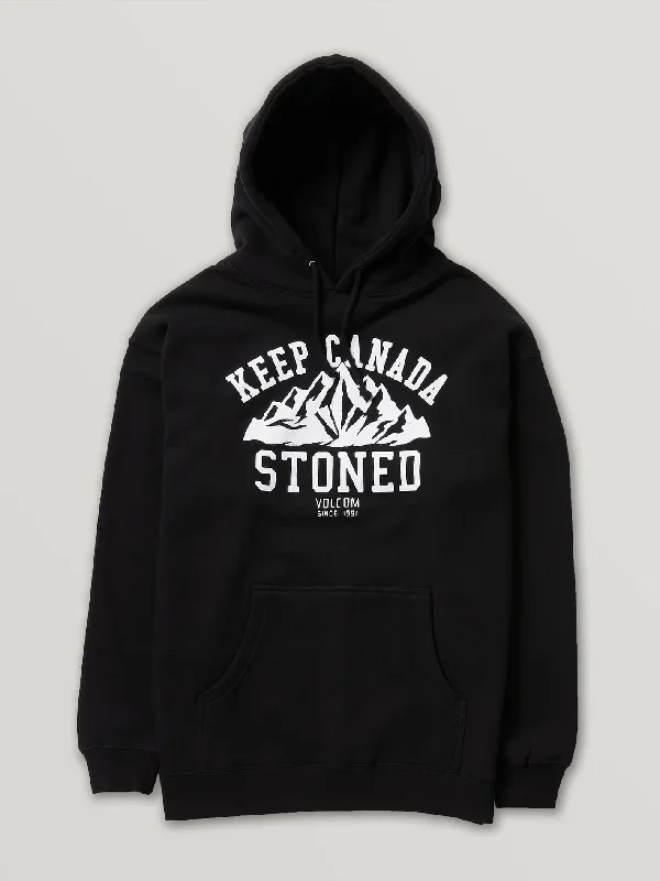 Men's Coats for Skinny MenMens Stoned Pullover Fleece - Black