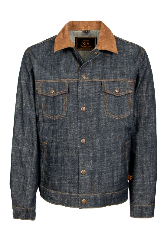 Men's Coats for SkiingSTS Ranchwear Mens Caffrey Classic Denim 100% Cotton Cotton Jacket Men's Coats for SkiingSTS Ranchwear Mens Caffrey Classic Denim 100% Cotton Cotton Jacket
