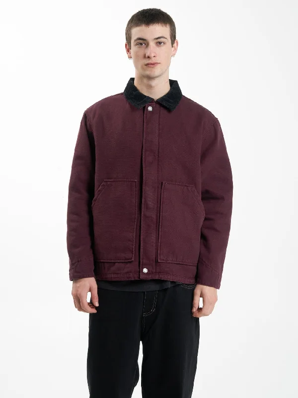 Comfortable Men's ParkasThrills Union Jacket - Wine