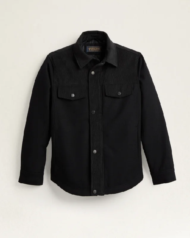 Men's Coats with Relaxed FitsTimberline- Shirt Jacket<br>Black