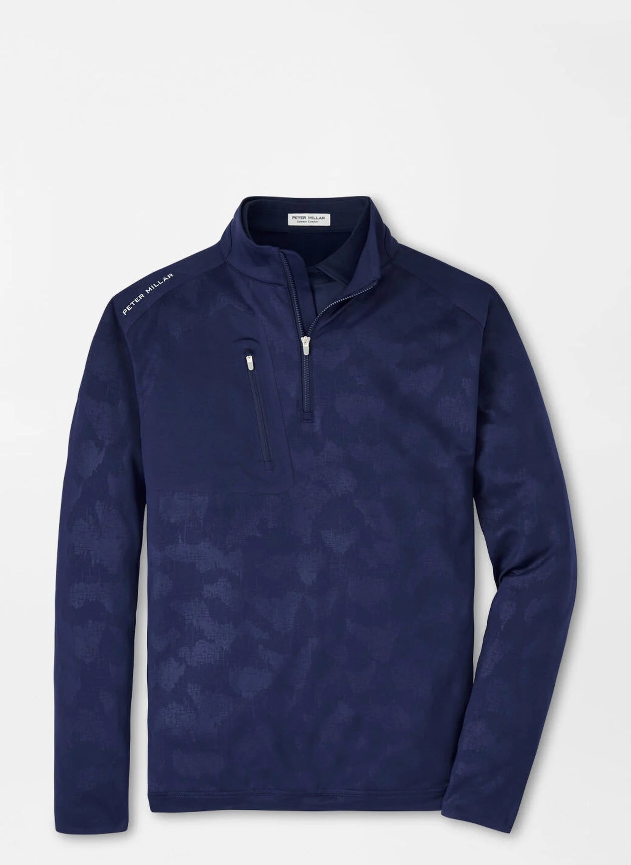 Men's Coats with Patchwork DesignsPeter Millar Verge Windowpane Camo Performance Quarter-Zip Men's Coats with Patchwork DesignsPeter Millar Verge Windowpane Camo Performance Quarter-Zip