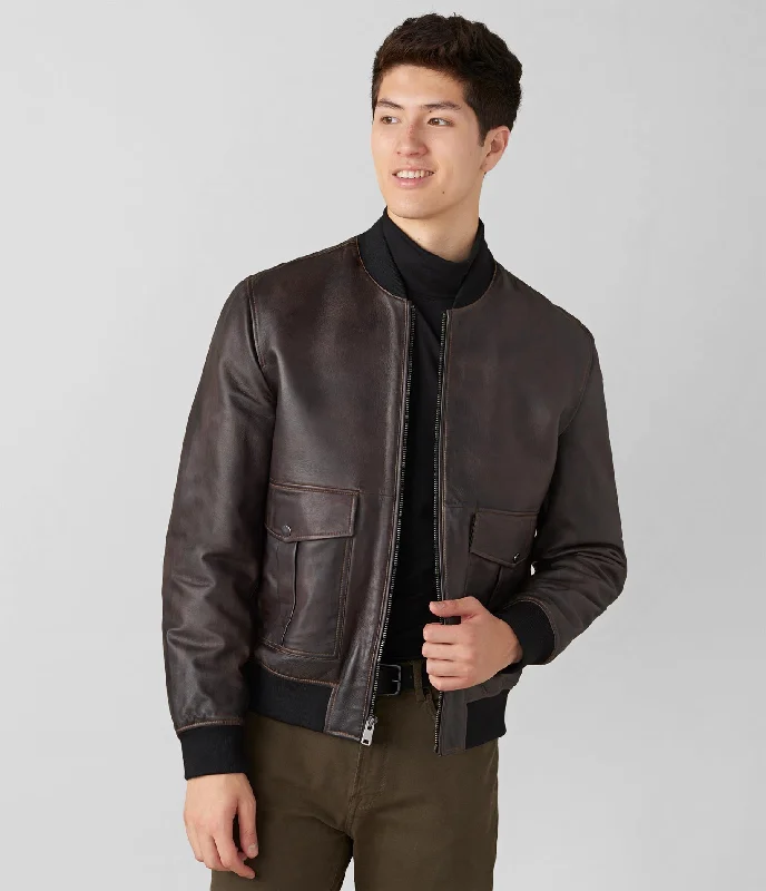Men's Coats for Formal EventsLucas Genuine Leather Bomber
