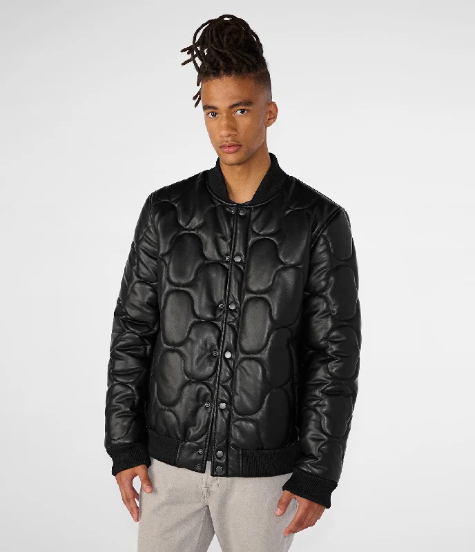 Men's Coats with Adjustable HemsLight Weight Quitled Puffer Bomber