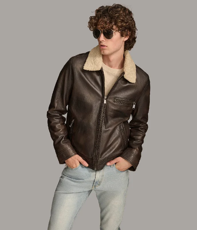 Men's Coats for Winter SportsDean Zip Up With Shirt Collar