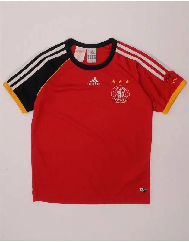 Men's Shirts with Adjustable CuffsADIDAS Boys Deutscher Fussball Bund Graphic T-Shirt Top 9-10 Years Red Men's Shirts with Adjustable CuffsADIDAS Boys Deutscher Fussball Bund Graphic T-Shirt Top 9-10 Years Red